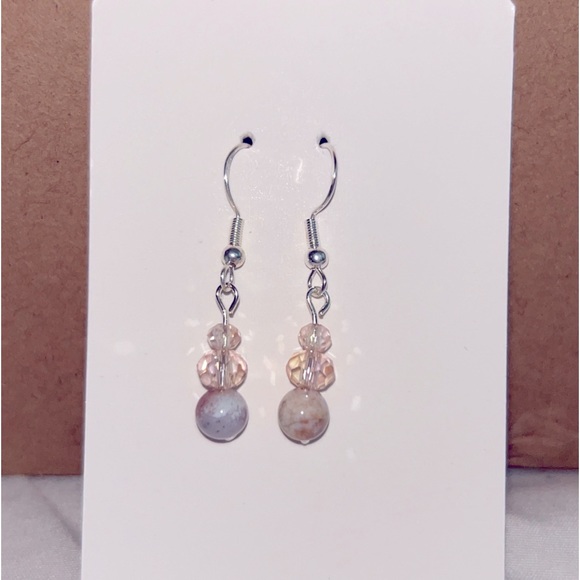 Handmade drop earrings. - Picture 3 of 3